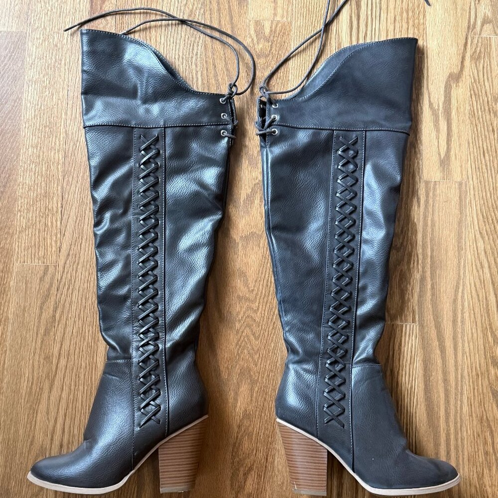 Brown High Heel Boots -  size 5.5